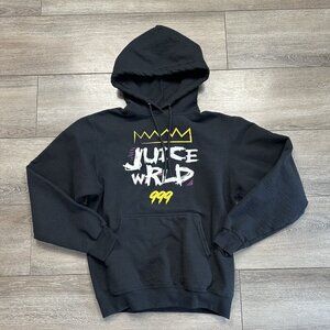 Juice Wrld 999 Sweatshirt Mens S Black Hoodie Soft Fleece Rap Concert
